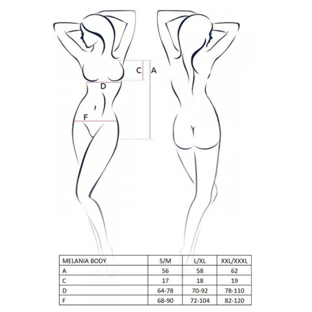 Боді Passion MELANIA BODY L/XL, black №5