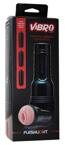 Мастурбатор з вібрацією Fleshlight Vibro Pink Lady Touch, три віброкулі, стимулювальний рельєф - фото №4