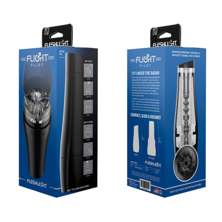 Мастурбатор Fleshlight Flight Pilot (Чорний), компактний розмір - фото №4
