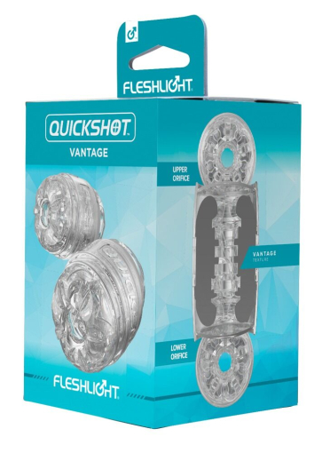 Мастурбатор Fleshlight Quickshot Vantage, компактний, чудово для пар і мінету - фото №7