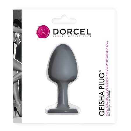 Анальна пробка Dorcel Geisha Plug з кулькою всередині, створює вібрації, макс. діаметр 3,2см - фото №2