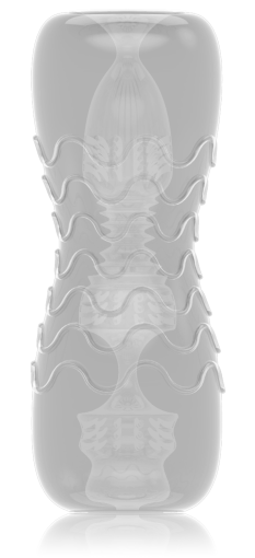 Мастурбатор Dorcel Double OO, двосторонній, два рельєфи - фото