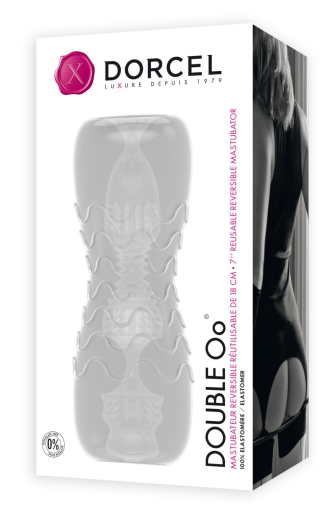 Мастурбатор Dorcel Double OO, двосторонній, два рельєфи - фото №2