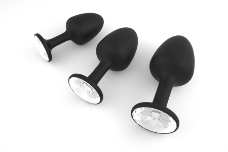 Анальна пробка Dorcel Geisha Plug Diamond XL з кулькою всередині, створює вібрації, макс діаметр 4,5 - фото