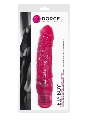 Фалоімітатор вібратор Dorcel Jelly Boy, діаметр 4,2см ТПЕ, плавне регулювання потужності вібрації - фото №3