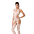 Бодістокінг Passion BS053 white, комбінезон, імітація панчох і пояса - фото