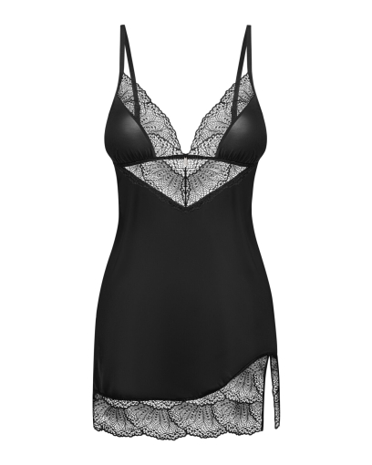 Пеньюар і трусики Obsessive Lobellis chemise & thong XS/S - фото №3