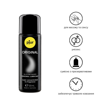Універсальна змазка на силіконовій основі pjur Original 30 мл, 2в1: для сексу та масажу - фото №2