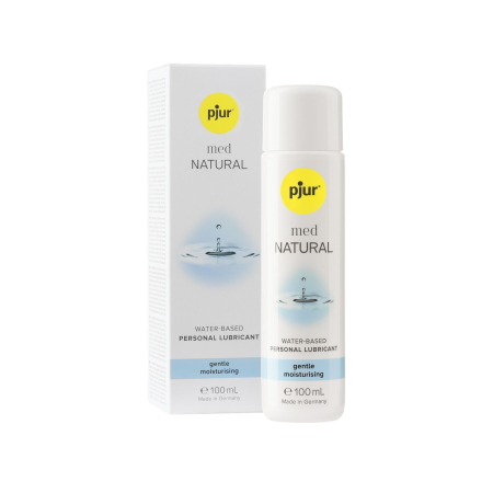 Лубрикант на водній основі pjur MED Natural glide 100 мл спеціально для сухої та чутливої ??шкіри №4
