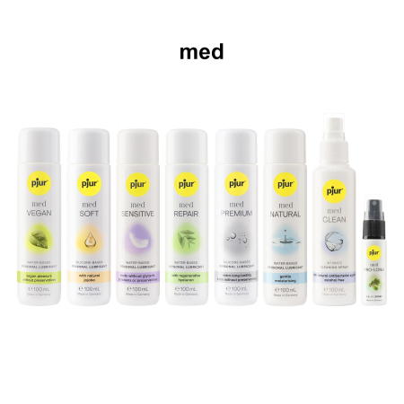 Лубрикант на водній основі pjur MED Natural glide 100 мл спеціально для сухої та чутливої ??шкіри №5