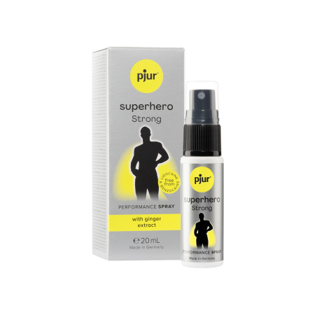 Пролонгувальний спрей pjur Superhero Strong Spray 20 ml, з екстрактом імбиру, всотується в шкіру - фото №4