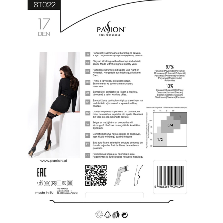 Панчохи Passion ST022 1/2 nero - фото №6
