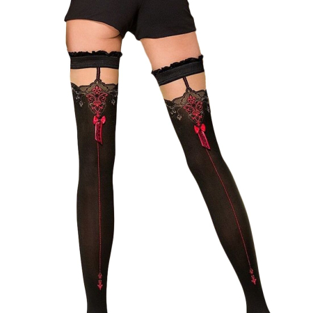 Панчохи ST100 3/4 red - фото