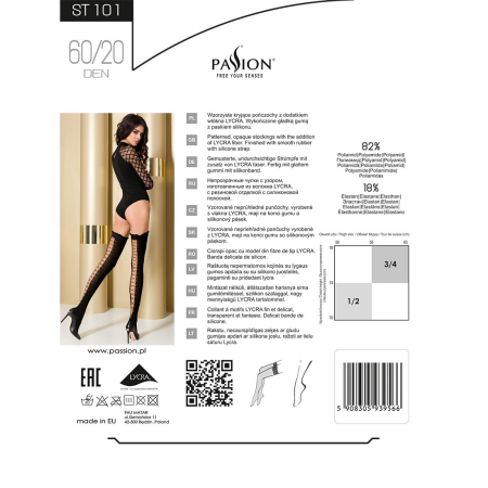 Панчохи Passion ST101 3/4 nero - фото №4