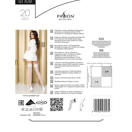 Панчохи Passion ST108 3/4 nero - фото №5