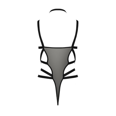 Боді-монокіні Passion Exclusive HAGAR BODY L/XL, black - фото №6