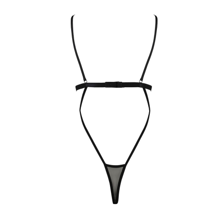Боді монокіні з відкритими грудьми Passion DIABOLINA BODY L/XL, black - фото №4
