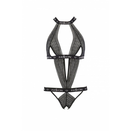 Напівпрозоре боді з вирізами Passion Exclusive Mirajane Body black L/XL, black - фото №5