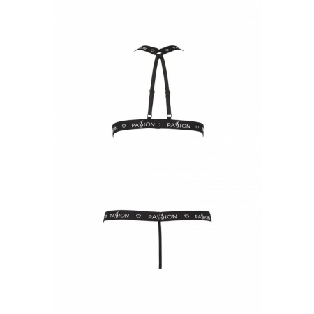 Напівпрозоре боді з вирізами Passion Exclusive Mirajane Body black L/XL, black - фото №6