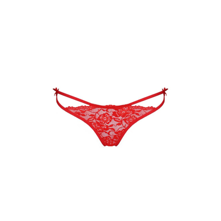 Трусики на зав'язочках з боків Passion Exclusive WARDA THONG S/M, red - фото №5