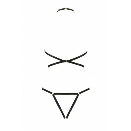 Портупея-боді зі стреп Passion Exclusive IVENA L/XL, black - фото №6