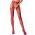 Колготки з відкритим доступом, рослинний декор Passion S002 red - фото
