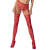 Еротичні колготки-бодістокінг Passion S003 red, імітація мереживних панчіх та трусиків - фото