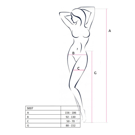 Еротичні панчохи-стокінги Passion S024 One Size, Red, імітація панчіх та пояса з гартерами - фото №4