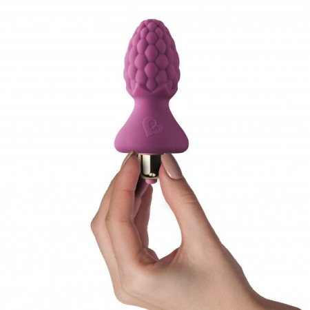 Анальний вібростимулятор Rocks Off Ass-Berries 7 Raspberry - фото №2