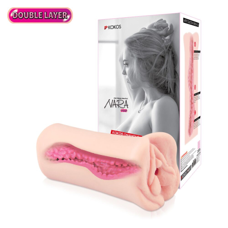 Мастурбатор-вагіна двошаровий Kokos Nara Double Layer - фото №6