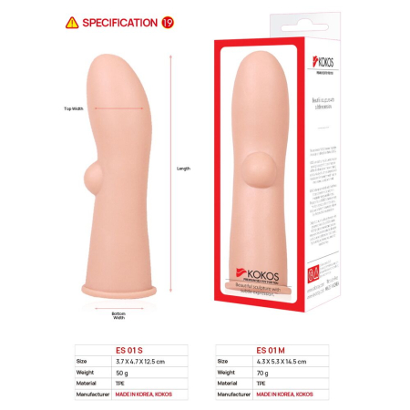 Насадка на член Kokos Extreme Sleeve ES.01 розмір M - фото №4