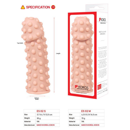Насадка на член Kokos Extreme Sleeve ES.02 розмір M - фото №5