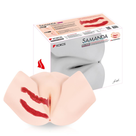 Мастурбатор-півторс Kokos Samanda, два входи: вагіна і попка №8