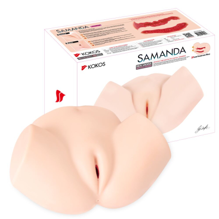Мастурбатор-півторс Kokos Samanda, два входи: вагіна і попка №6