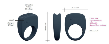 Ерекційне кільце Dorcel Mastering з вібрацією, перезаряджається - фото №5