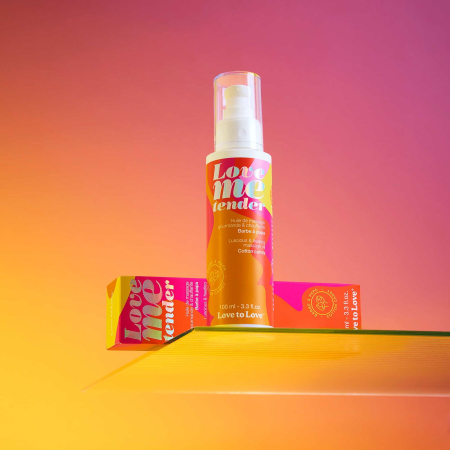 Масажна олія Love To Love - Love Me Tender, Cotton candy, 100 мл, аромат цукрова вата, без парабенів - фото №2