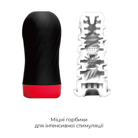 Мастурбатор Tenga Air-Tech Twist Tickle Red зі змінною тугістю обхвату, ефект глибокого мінету - фото №3