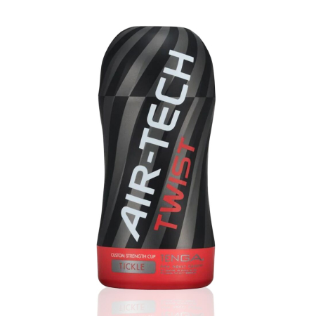 Мастурбатор Tenga Air-Tech Twist Tickle Red зі змінною тугістю обхвату, ефект глибокого мінету - фото
