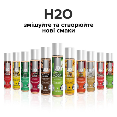 Змазка на водній основі JO H2O — Green Apple (30 мл) без цукру, рослинний гліцерин - фото №5