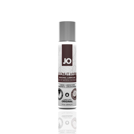 Змазка-крем з кокосовою олією JO Coconut Hybrid ORIGINAL (30 мл) біла - фото