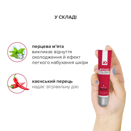 Збудливий гель для клітора JO ATOMIC WARMING (10 мл), розігрівальний - фото №5