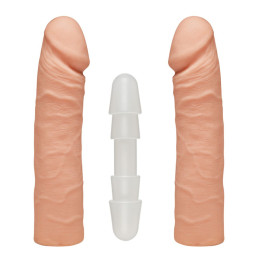 Фалоімітатор подвійний Doc Johnson The D - Double D - 16 Inch - ULTRASKYN, діаметр 4,4 см, Vack-U-Lo - фото