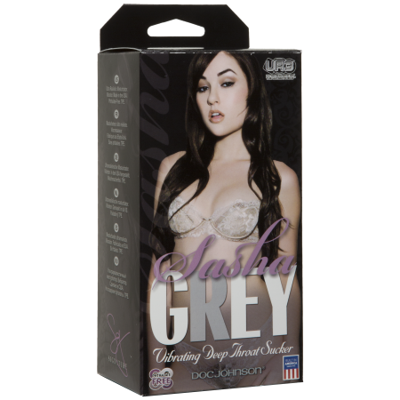 Вібромастурбатор ротик Doc Johnson Sasha Grey - Ultraskyn Vibrating Deep Throat Sucker - фото №2
