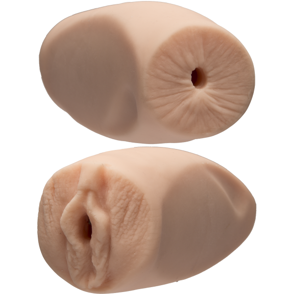 Мастурбатор двосторонній Doc Johnson Dani Daniels/Cherie Deville Ultraskyn, вагіна/попка - фото