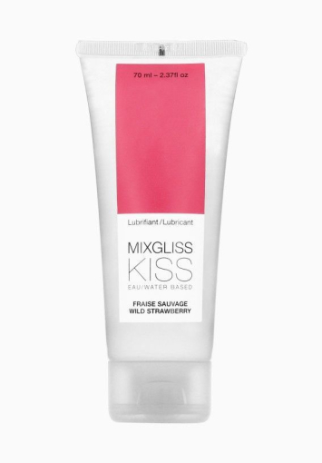 Лубрикант на водній основі MixGliss KISS Wild Strawberry (70 мл) Дика Полуничка - фото