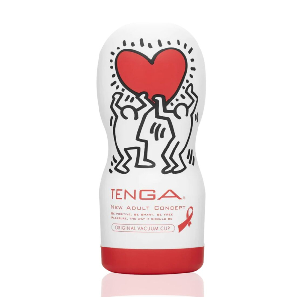 Мастурбатор Tenga Keith Haring Deep Throat Cup (глибоке горло) з вакуумною стимуляцією - фото