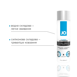 Густа змазка водно-силіконова JO Classic Hybrid (120 мл) без парабенів, гліцерину та олій - - фото №3