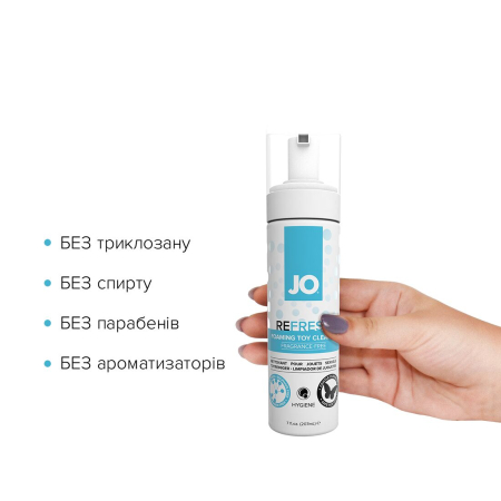 М’яка пінка для очищення іграшок JO REFRESH (207 мл) дезінфікує, проникає глибоко - фото №2