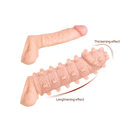 Насадка на член Kokos Extreme Sleeve ES.04 розмір M, потовщувальна, стимулюючий рельєф - фото №2