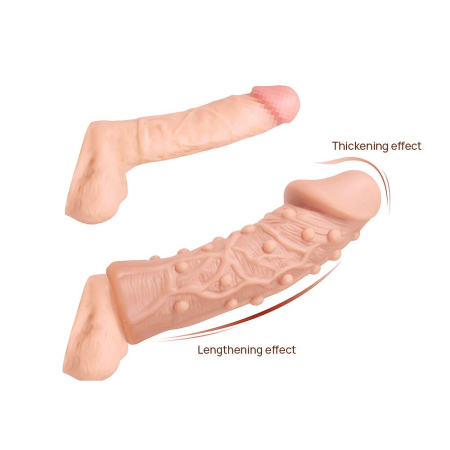 Насадка на член Kokos Extreme Sleeve ES.06 розмір M, потовщувальна, стимулюючий рельєф - фото №2